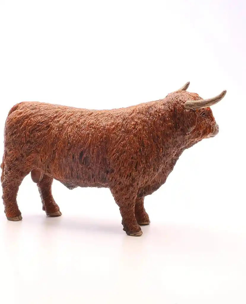 Figura Toro De Las Tierras Altas Pintada A Mano Schleich