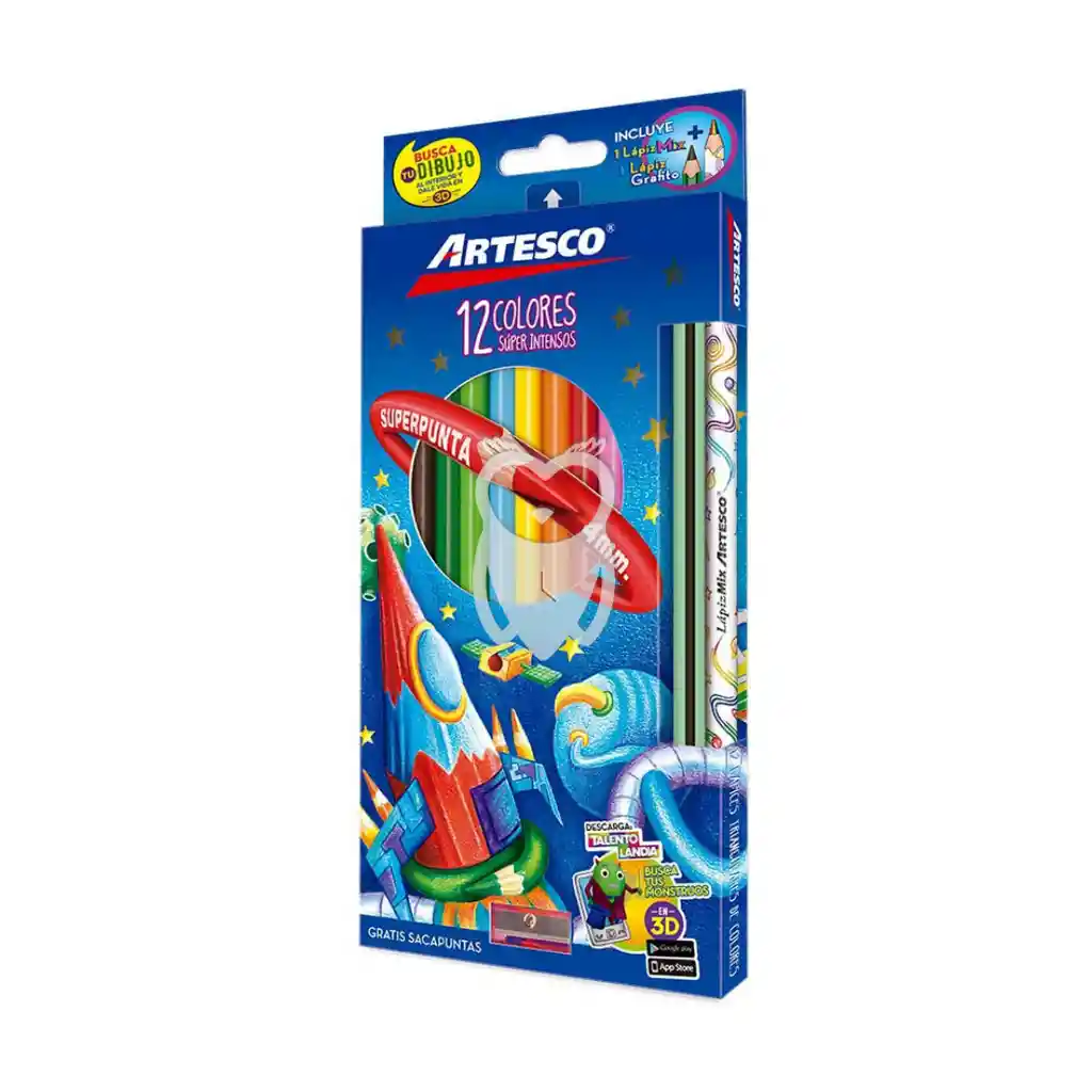 Colores Artesco X 12 Super Intenso