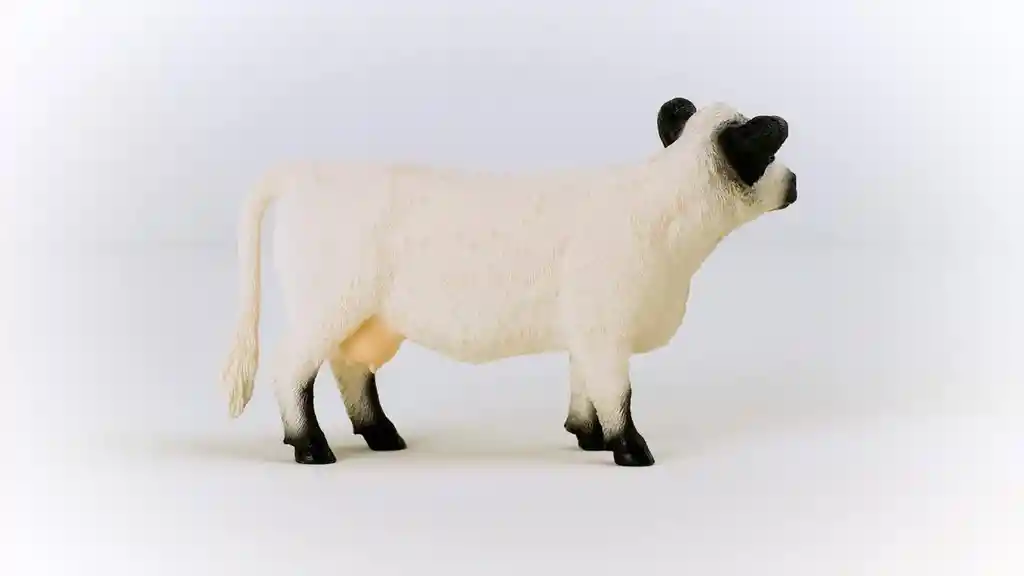 Figura Coleccionable Vaca Galloway Pintada A Mano Schleich