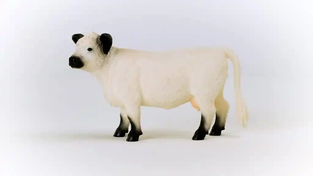 Figura Coleccionable Vaca Galloway Pintada A Mano Schleich