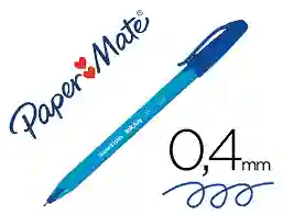 Boligrafo Paper Mate Kilometrico Inkjoy Azul Punta Fina 0.7 Milimetros