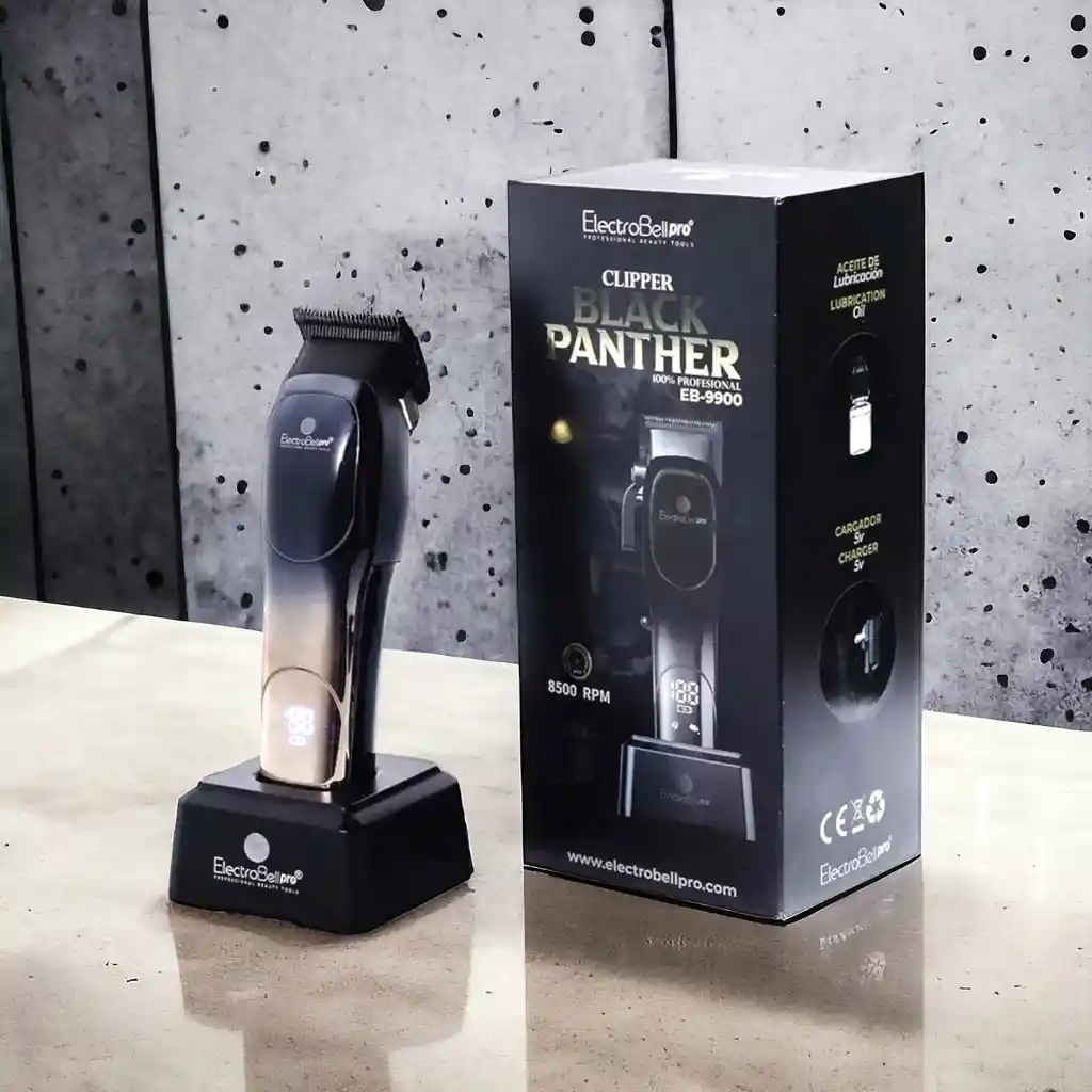 Maquina De Peluqueria Barberia Peluquera Black Panther Electrobell Pro