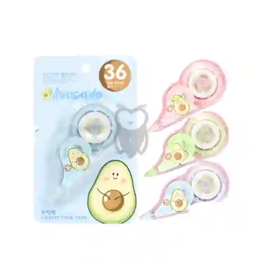 Corrector En Cinta Aguacate Kawaii