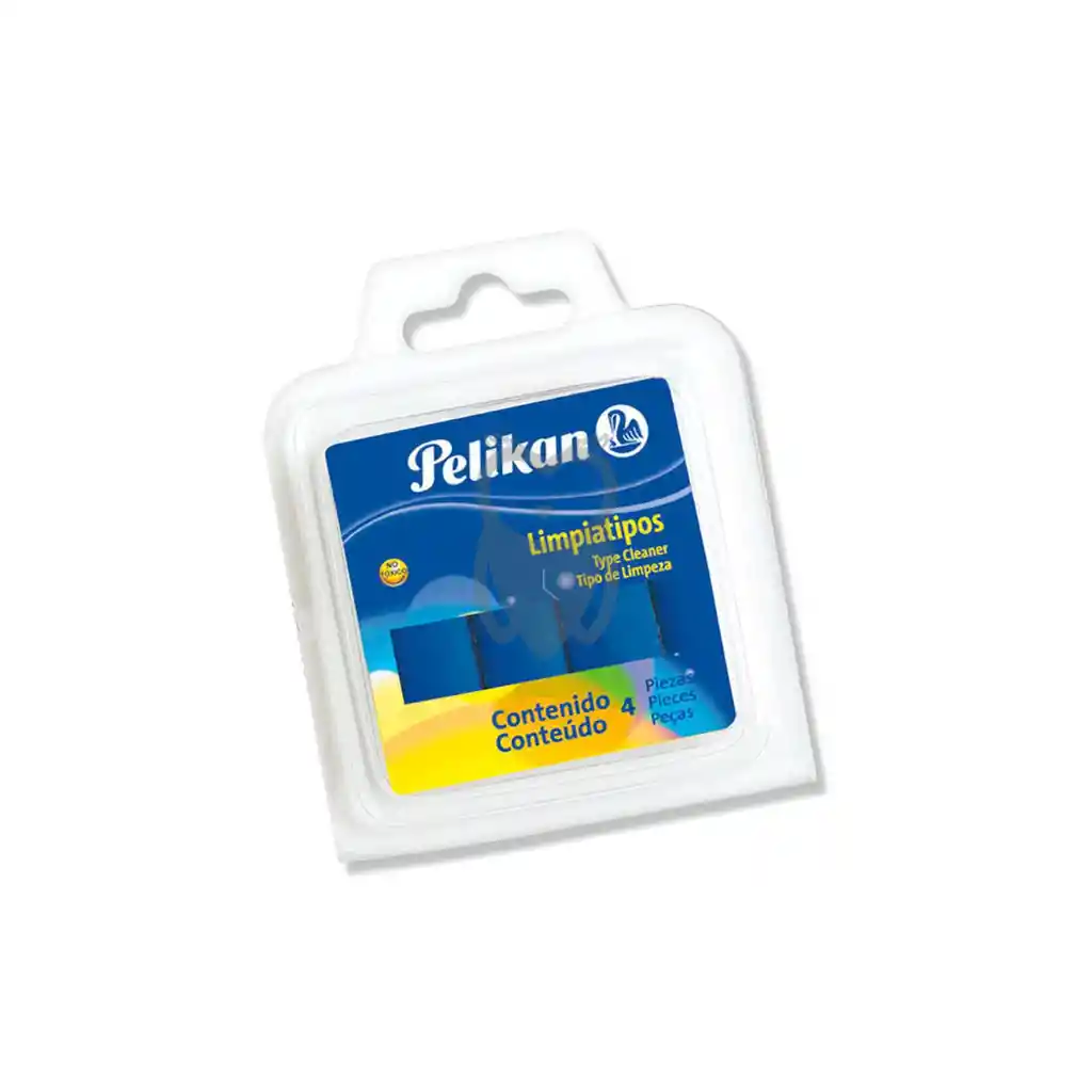Limpiatipos Pelikan X 4 Azul 40gr