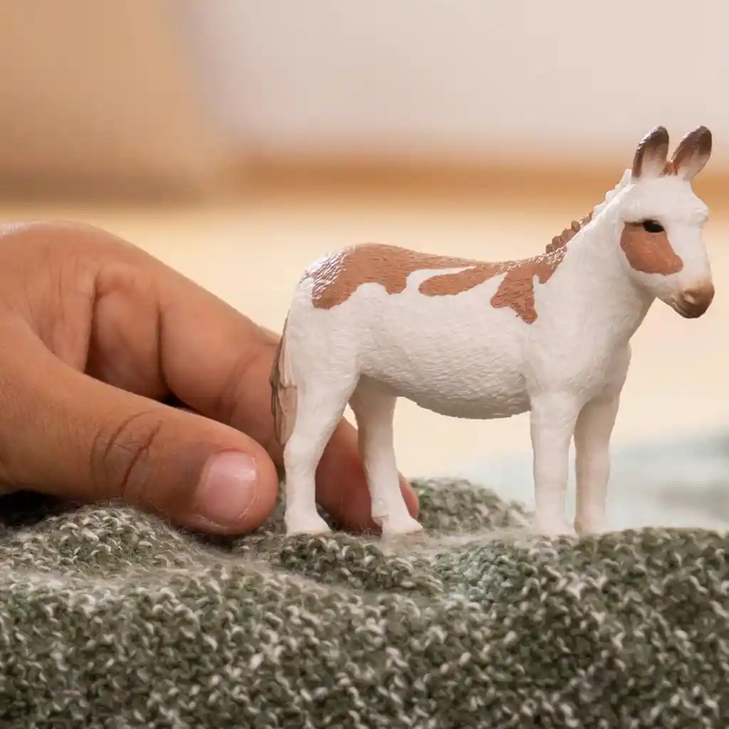 Figura Burro Americano Pinto Pintada A Mano Schleich