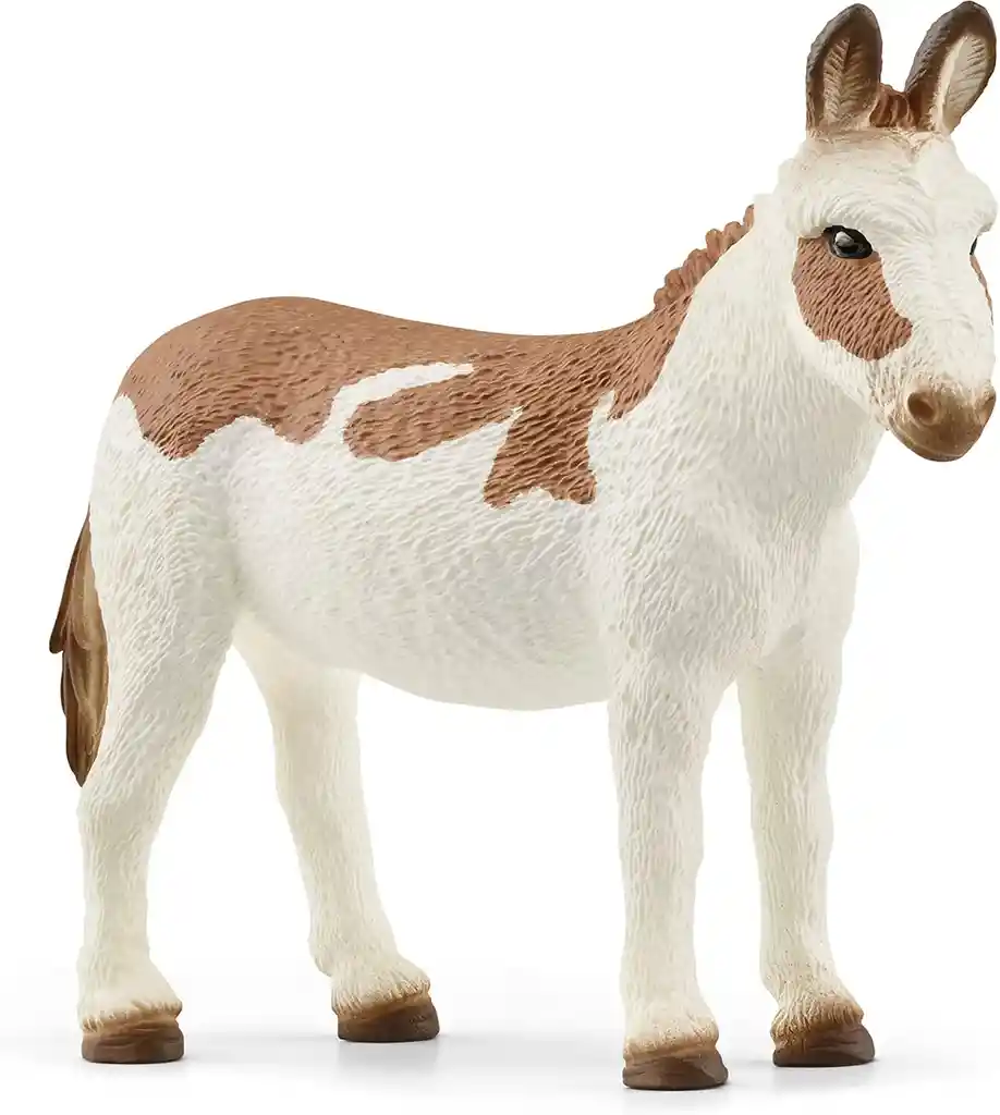 Figura Burro Americano Pinto Pintada A Mano Schleich