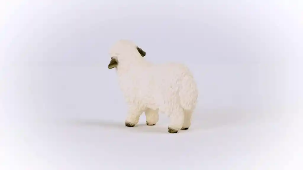 Figura Coleccionable Oveja Del Valais Pintada A Mano Schleich