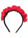 Diadema Para Halloween Catrina De Flores Rojo X2