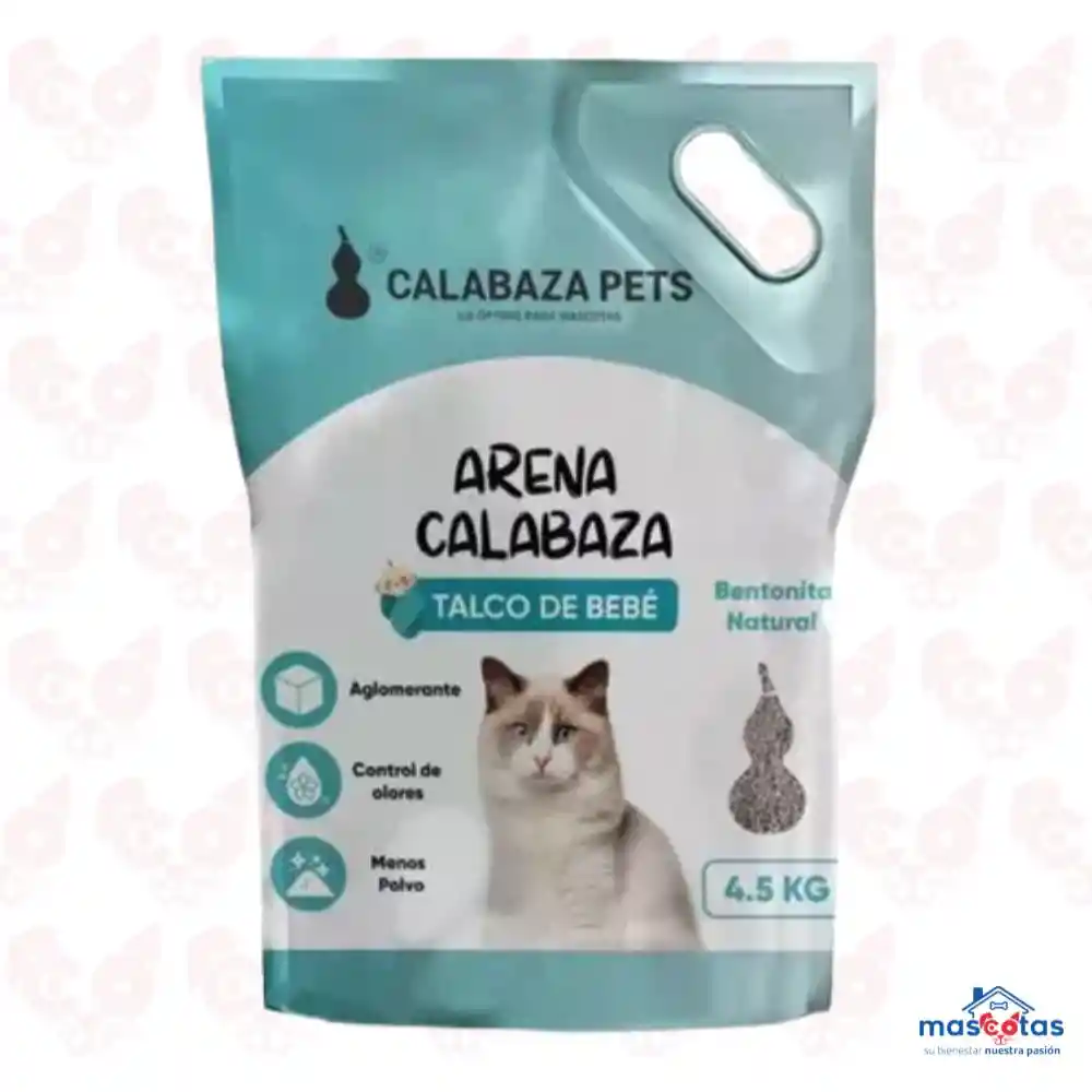 Arena Calabaza Pets Aroma A Talco De Bebe 4.5kg