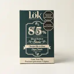 Chocolate Lok Stevia 85% - 70 Gr	