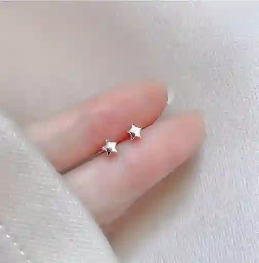 Aretes Estrellas Mini En Plata 925