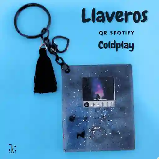 Llaveros Con Qr Spotify Coldplay