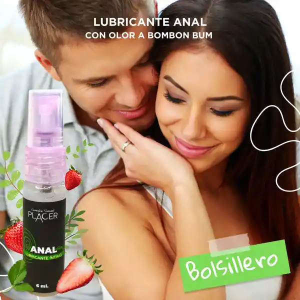 Lubricante Anal X 6ml Bolsillero Aroma Bonbon Bum Placer Y Piel