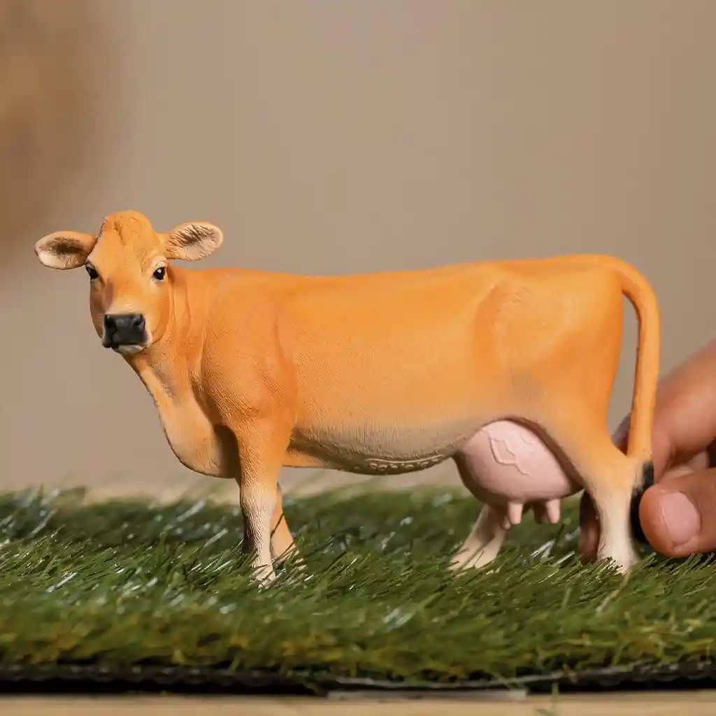 Figura Animales Vaca Jersey Pintada A Mano Schleich