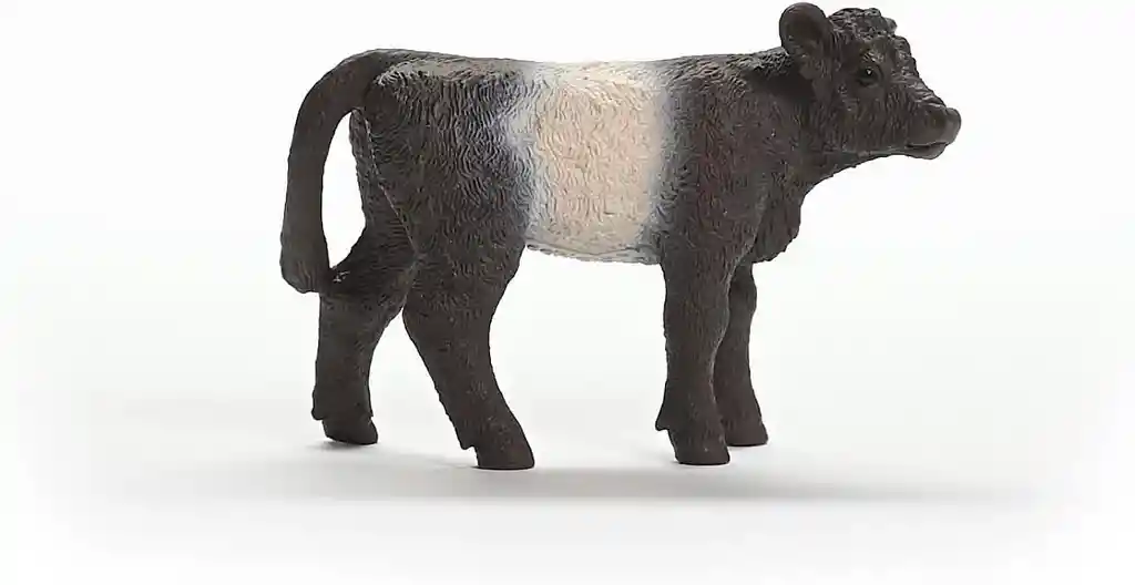 Figura Coleccionable Ternero Galloway Pintada A Mano Schleich