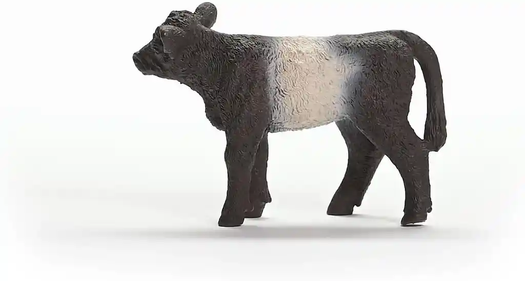 Figura Coleccionable Ternero Galloway Pintada A Mano Schleich