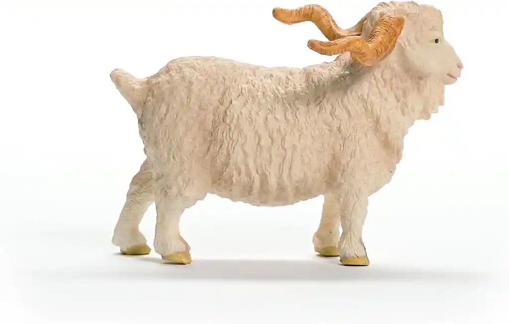 Figura Coleccionable Cabra De Angora Pintada A Mano Schleich