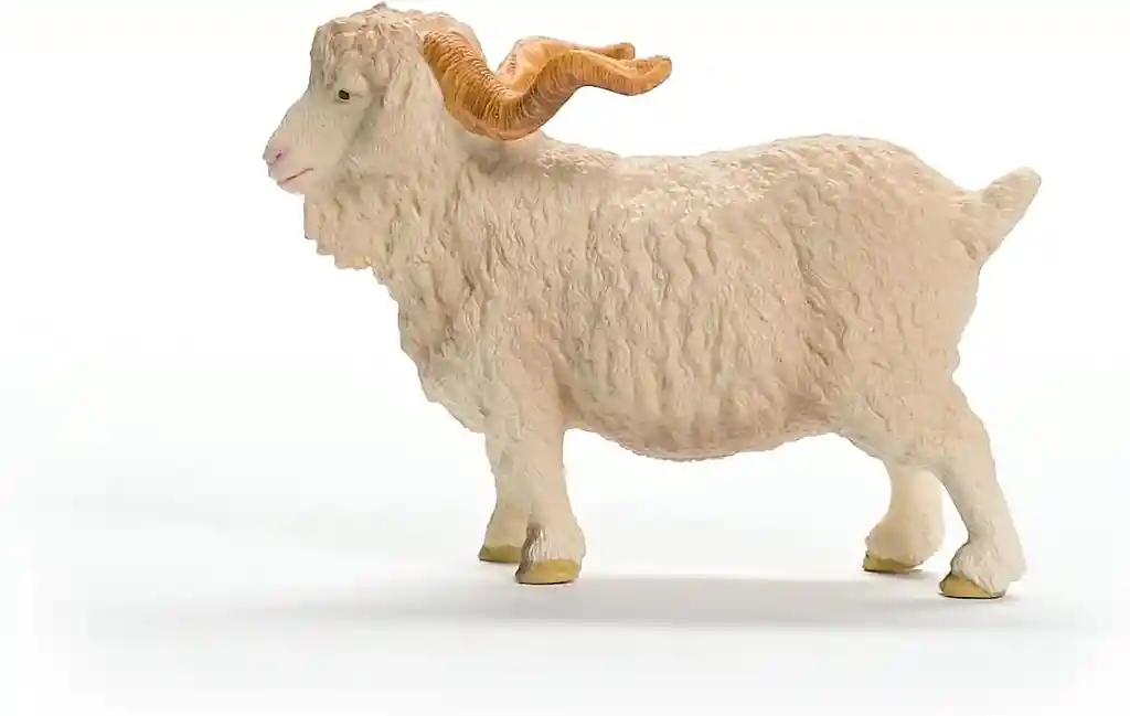 Figura Coleccionable Cabra De Angora Pintada A Mano Schleich