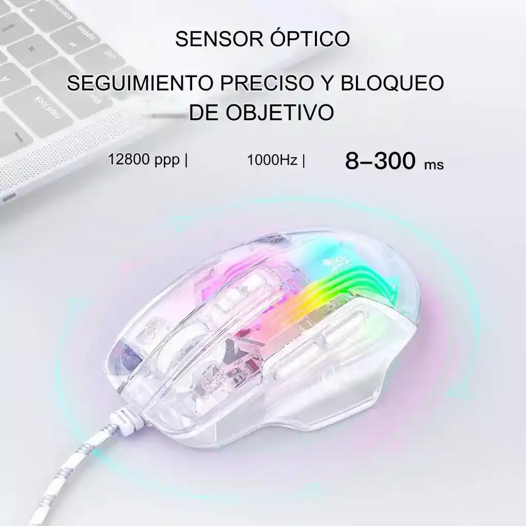 Mouse Onikuma Cw923 Transparente