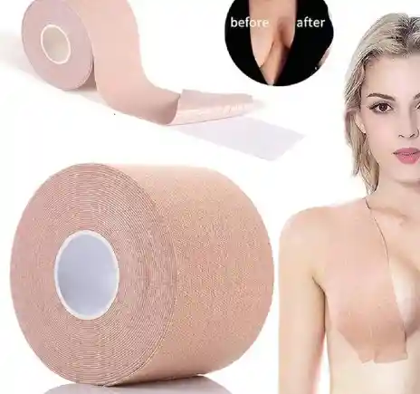 Cinta Adhesiva Levanta Pezon Cubre Boob Tape 5 Metros Disposable