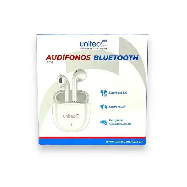 Audífonos Inalámbricos Bluetooth 5.0 Unitec Ep-t99 Negros