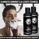 Kit Cuidado Aseo Barba Cepillo Shampoo Balsamo Peine Barbera Tijeras Cuchilla