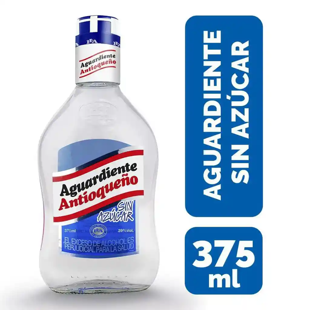 Aguardiente Antioqueño Sin Azucar 375 Ml