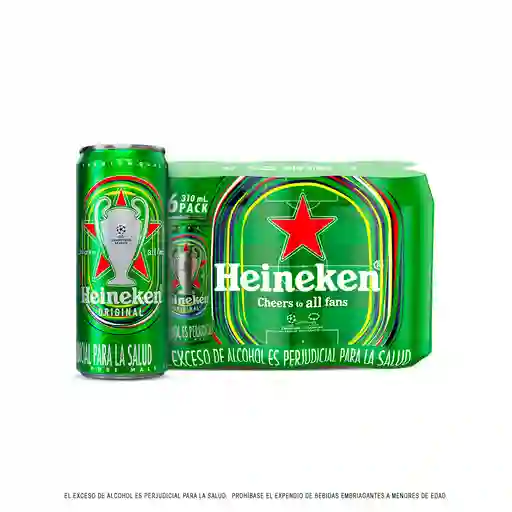 Heineken Lata Sixpack 310cc