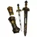 Set Gladiador X3 Gladiador Disfraz Guerrero Medieval Espada Con Funda Ref. 5257