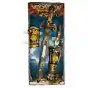 Set Gladiador X3 Gladiador Disfraz Guerrero Medieval Espada Con Funda Ref. 5257