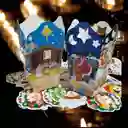 Kit X10 Faroles Navideños + 10 Velitas