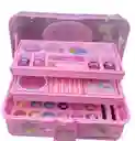 Kit Maquillaje Juguete Niñas Neceser 3 Niveles Portable