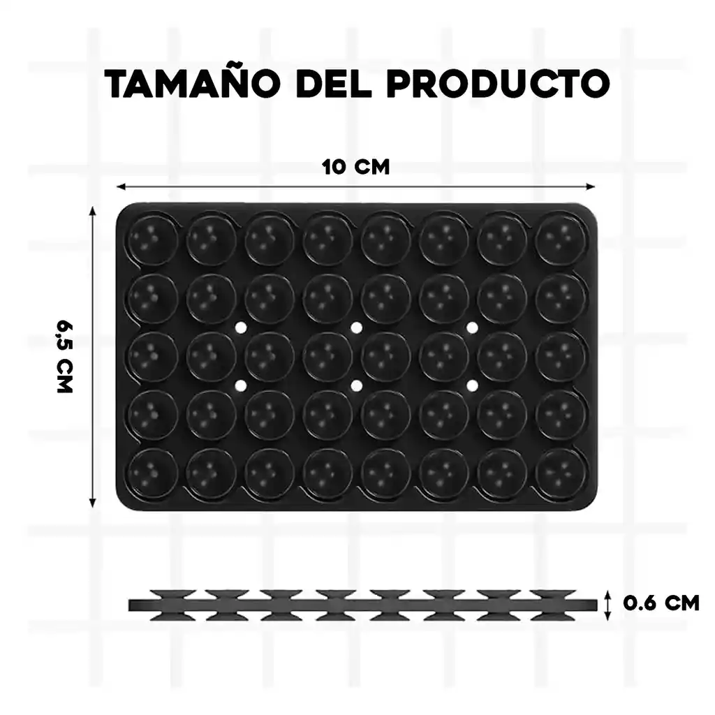 Soporte Trípode Celular Doble Ventosa Chupa Silicona Succión Fucsia