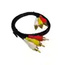 Cable Audio Y Video Rca 3x3 1.5 Metros