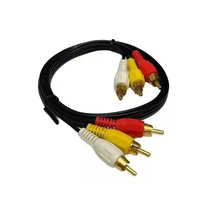 Cable Audio Y Video Rca 3x3 1.5 Metros