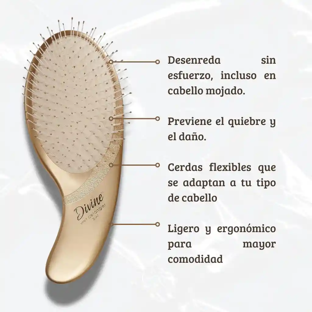 Cepillo De Olivia Garden Para Cabello Humedo