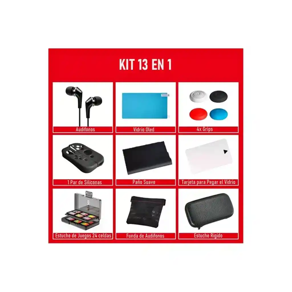 Super Kit 13 En 1 Nintendo Switch Case