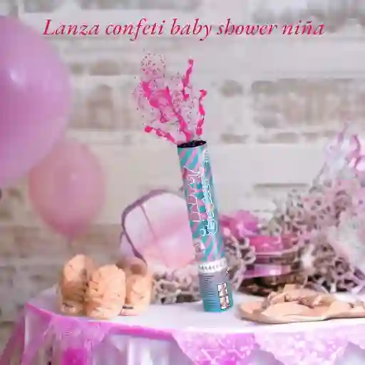 Lanzador Confeti Revelación De Genero Sexo Rosa