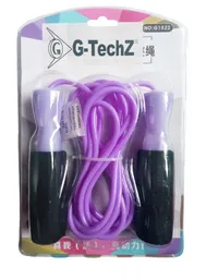 Lazo Soga Cuerda Pvc Para Saltar Mango Pvc Gym Cardio G1522 - Morado