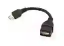 Convertidor Micro Usb Macho Con Usb Hembra Cable Adaptador