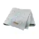 Manta Tejida Para Bebé En Algodón De Alta Calidad Gris