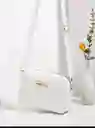 Hermoso Bolso Blanco Con Correa Ajustable