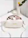 Hermoso Bolso Blanco Con Correa Ajustable