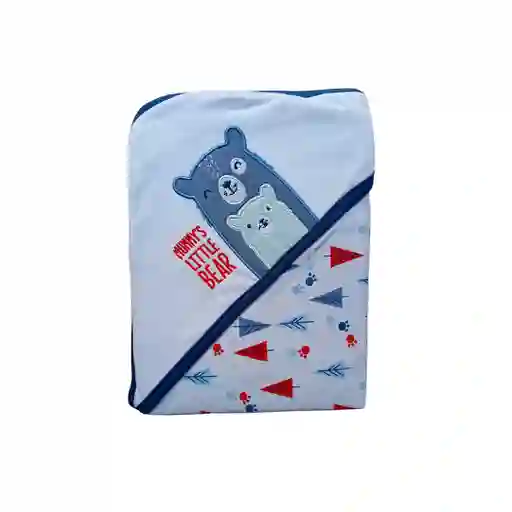 Cobija Suave Con Capucha Para Bebé, Con Diseño De Animales Oso / Blanca - Bebe Comfort