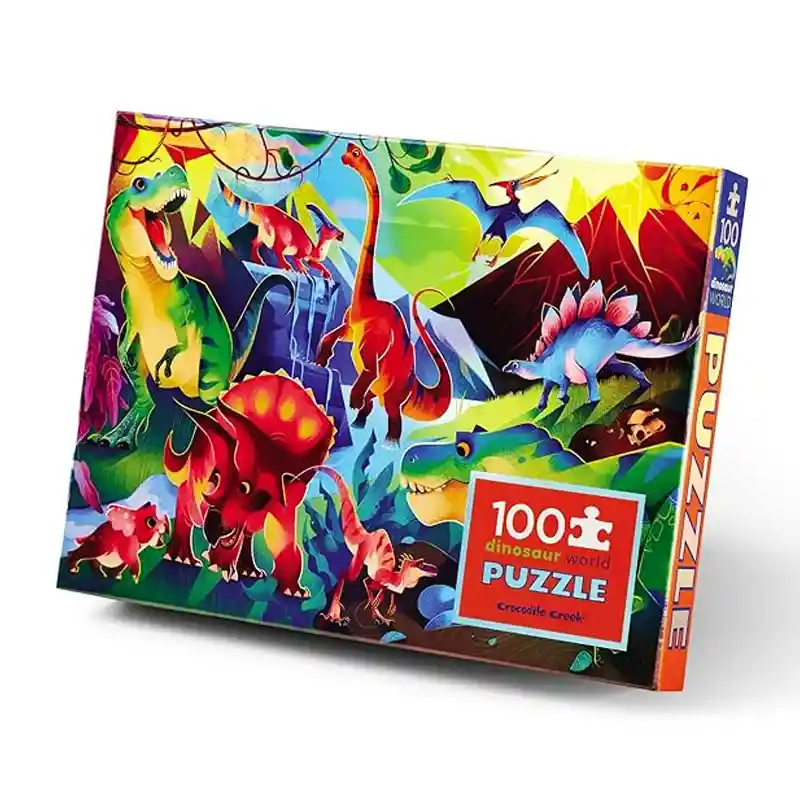 Rompecabezas Holografico Mundo De Dinosaurios 100pc