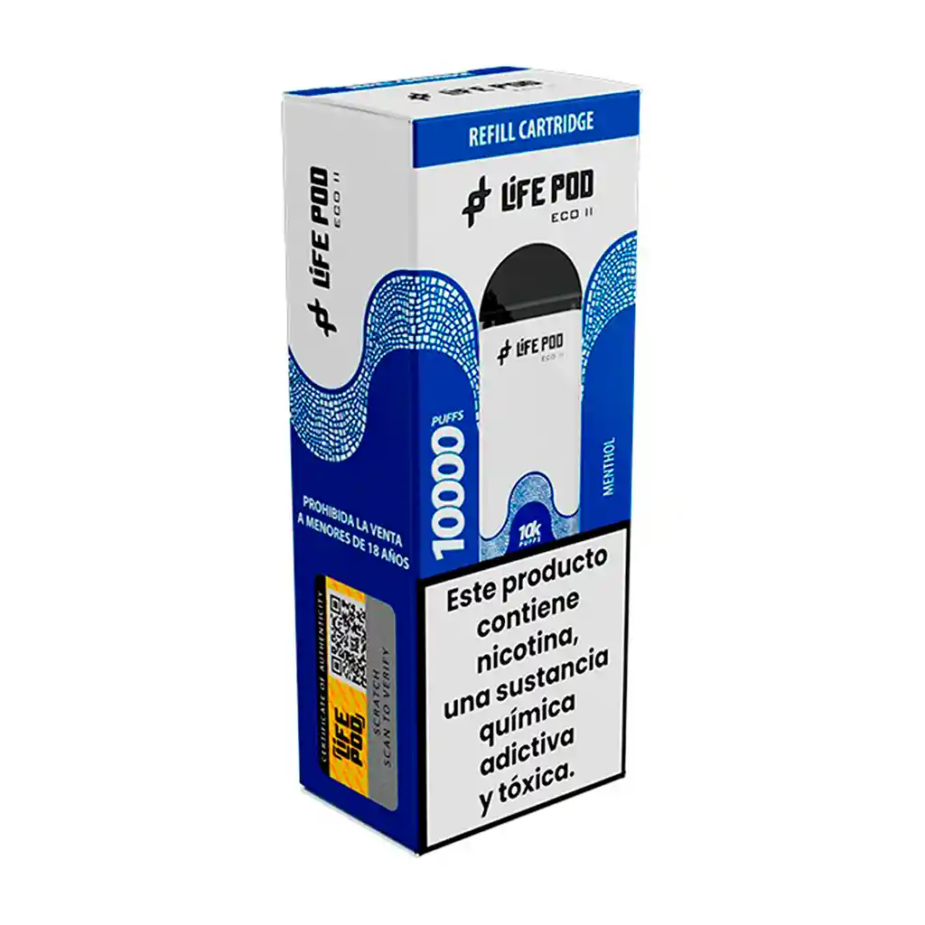 Menthol - Life Pod - Eco Ii Pod 10.000 Aspiraciones