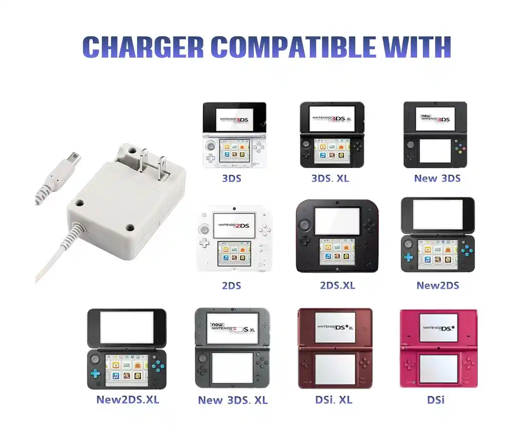 Adaptador Fuente De Alimentación Para Consola De Video Juegos 3ds