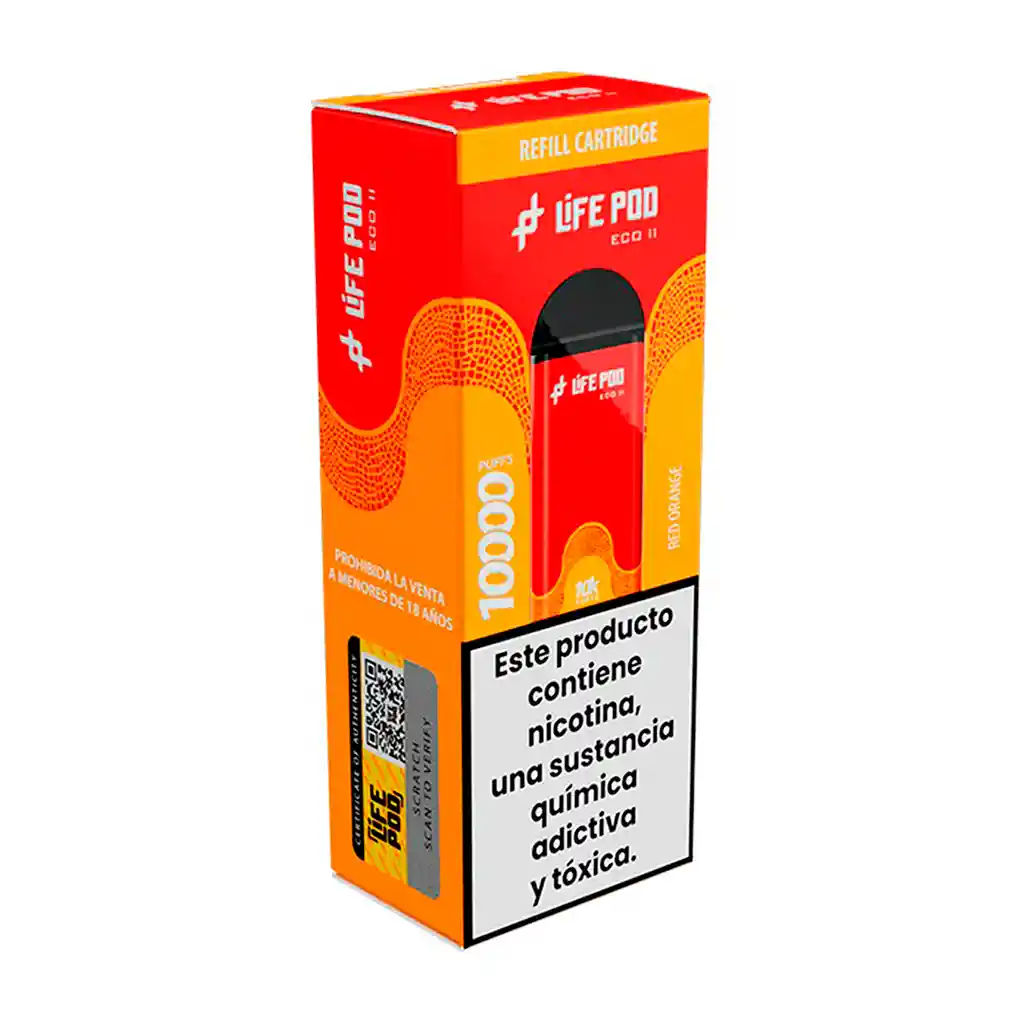 Red Orange - Life Pod - Eco Ii Pod 10.000 Aspiraciones