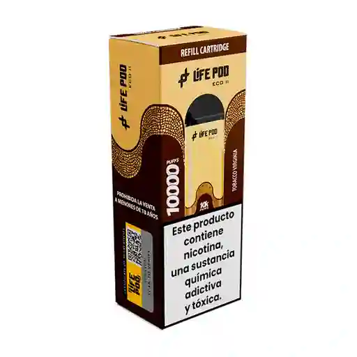 Tobacco Virginia - Life Pod - Eco Ii Pod 10.000 Aspiraciones