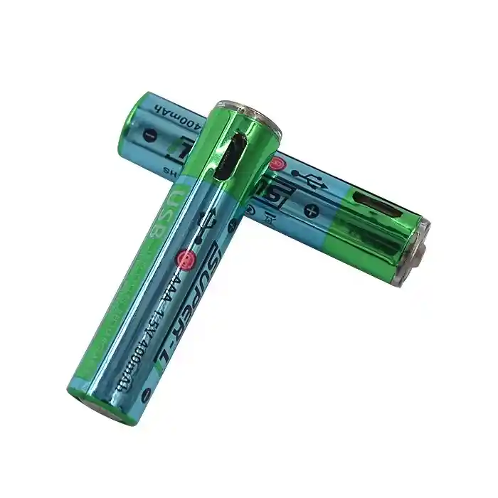 Pila Recargable Aaa (par) Con Cable V8